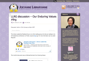 Joeyanne Libraryanne blog